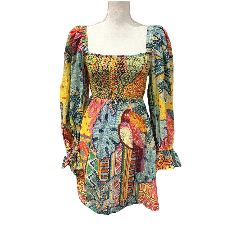 FARM Rio Colorful Tropical Mini Dress - Picture 4 of 10